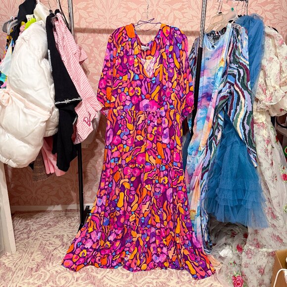 Proud Poppy Billie Dress in Ruby by Kasey Rainbow - Size US 26 - Picture 2 of 5